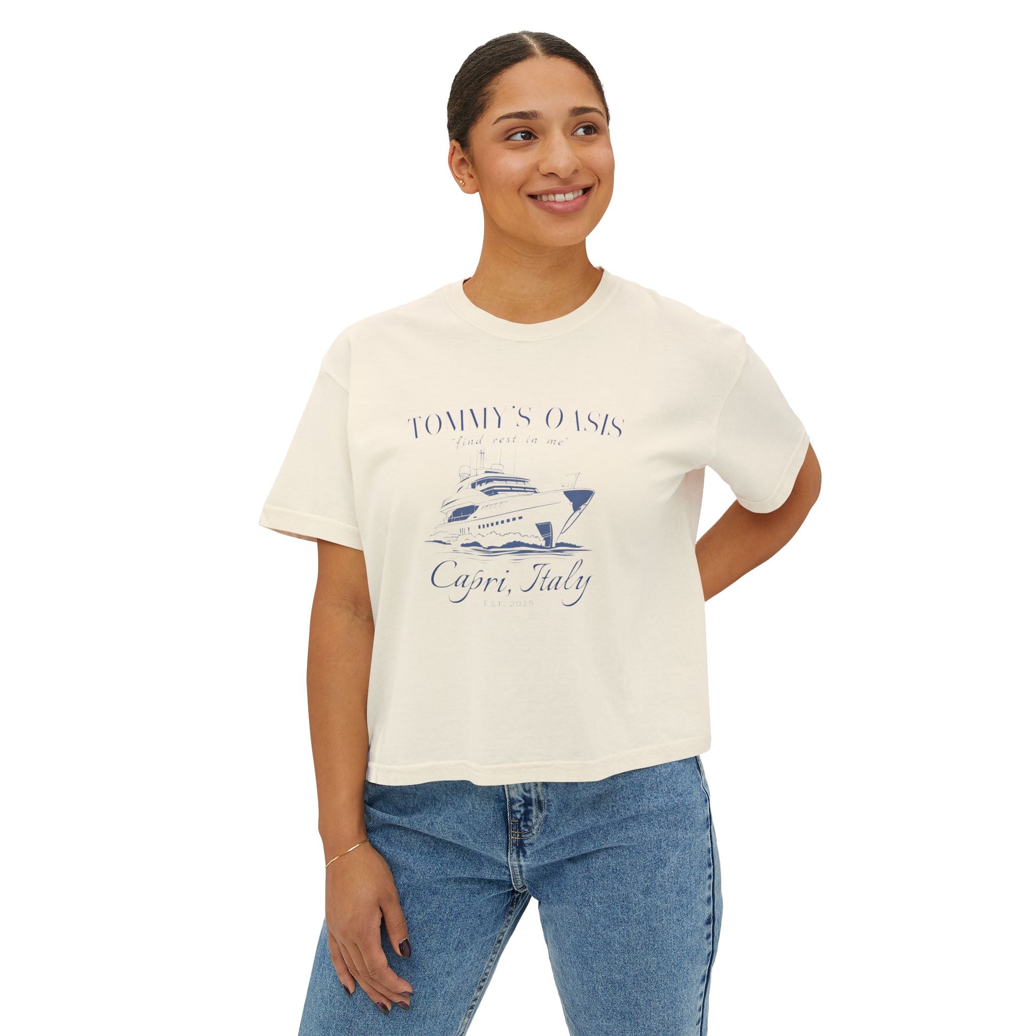 Capri "Rest In Me" Women's Boxy Tee